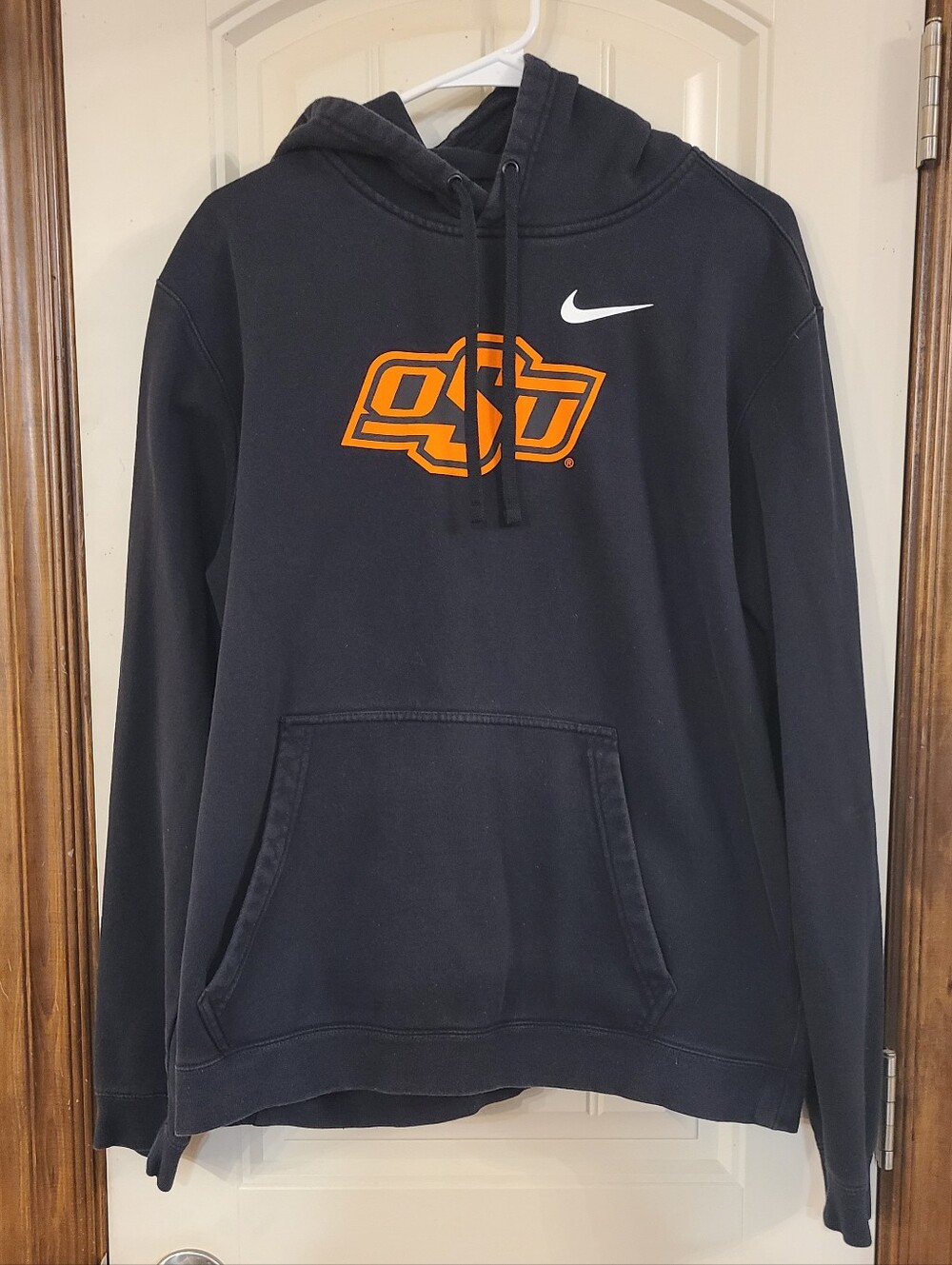 Nike Black Hoodie with Orange OSU Logo Size XL